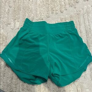 Lululemon Athletica Green Athletic Shorts Lightweight Performance
